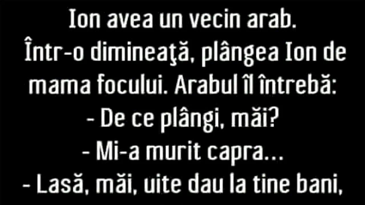 Bancul de miercuri | Capra vecinului