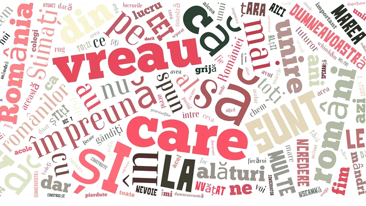 Gândul a făcut FOTOGRAFIA discursului: Ponta a spus VREAU de 44 de ori. Care a fost al doilea cel mai folosit cuvânt 