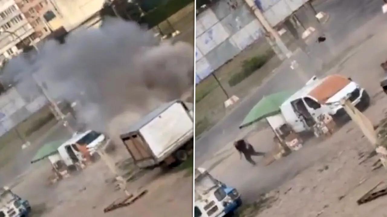 Ucraineanul urmărit și atacat de o dronă rusească într-o piață povestește cum s-a întâmplat totul: „A zburat din tufiș. Soția mea a început să fugă