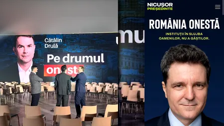 Cătălin Drulă a copiat până și sloganul de campanie de la Nicușor Dan. A pus „onest” în centrul comunicării sale. Nicușor Dan a candidat cu „România Onestă”, Drulă se lansează cu „Pe Drumul Onest”