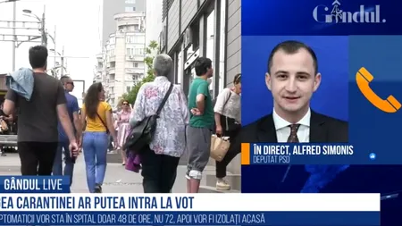 GÂNDUL LIVE. Alfred Simonis, liderul deputaților PSD, despre legea carantinării și izolării: E șocant că președintele cere o lege bună, recunoscând că Guvernul a trimis una slabă