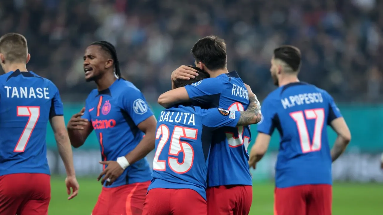 FCSB, locul 1 în CLASAMENTUL Superligii după 1-0 cu Univ. Craiova! Cum arată programul playoff-ului