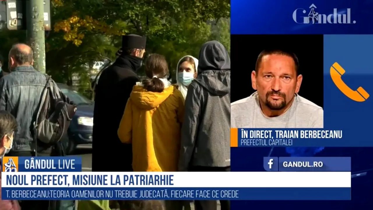 Traian Berbeceanu, noul prefect al Capitalei, în direct la GÂNDUL LIVE: În cea mai mare parte, bucureștenii au înțeles și știu că măsurile sunt în sprijinul lor și sunt respectate
