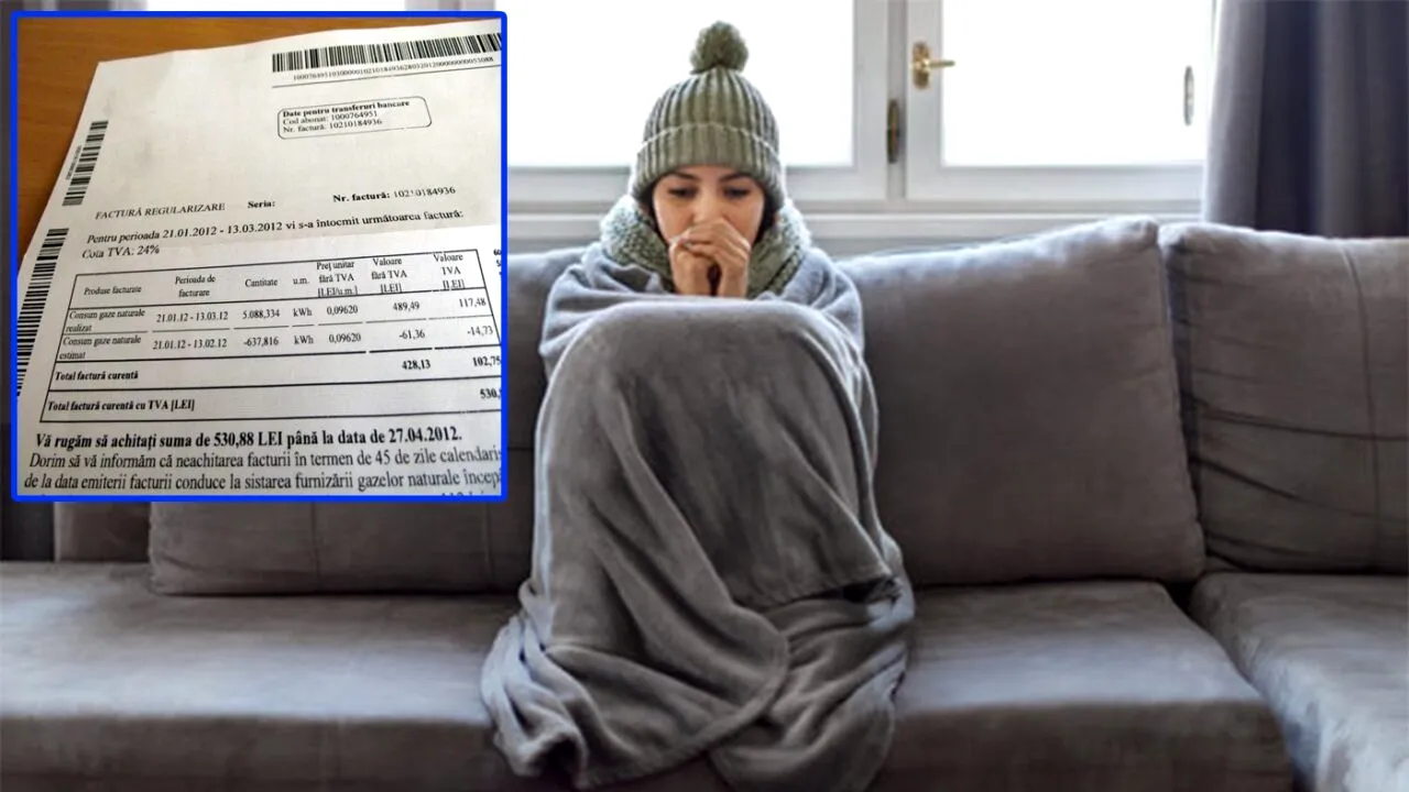 Ireal ce factură la gaze a primit o tânără care locuiește, cu chirie, într-un apartament din Cluj-Napoca