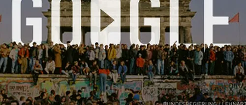 CĂDEREA ZIDULUI BERLINULUI, sărbătorită de Google. Un filmuleț emoționant cu CĂDEREA ZIDULUI BERLINULUI