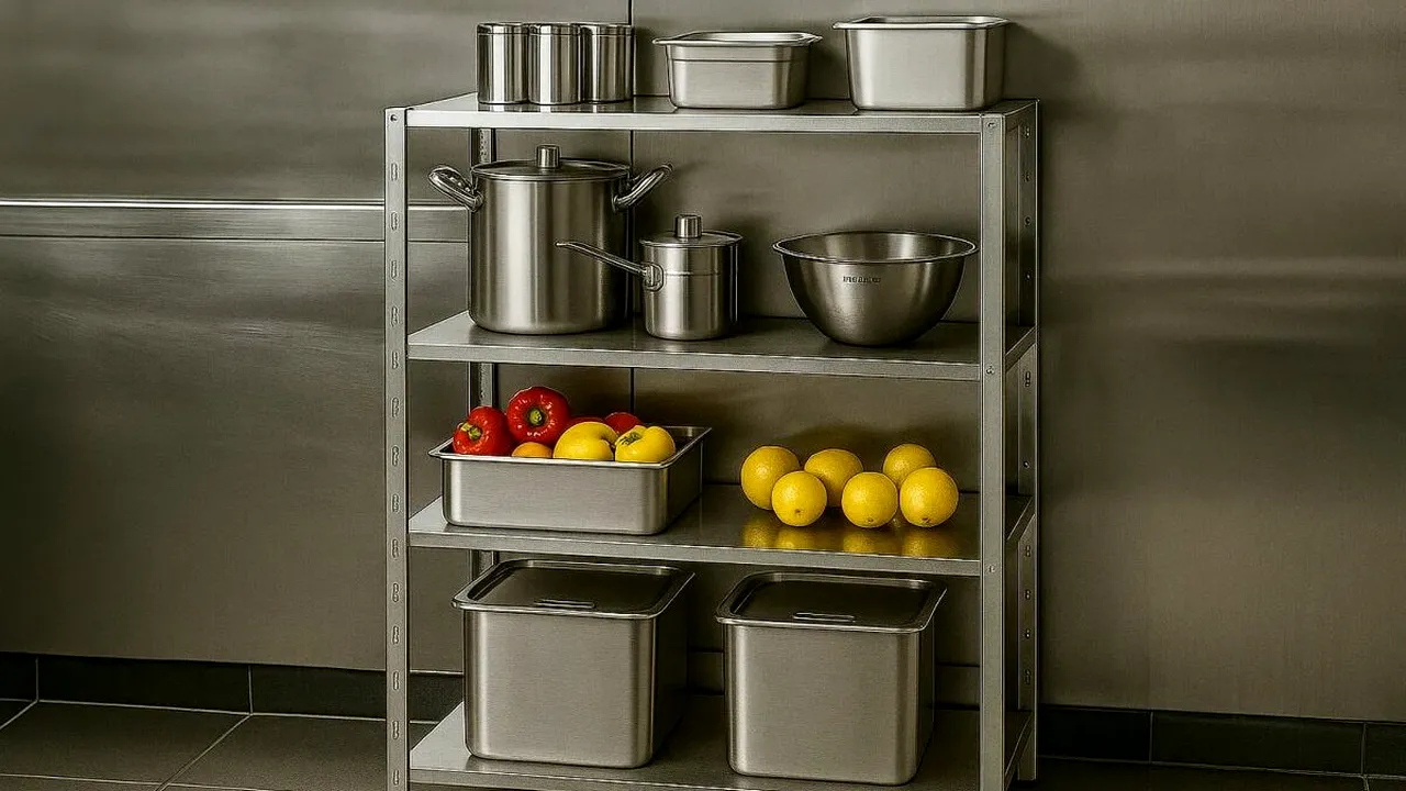 (P) Necesități de depozitare igienică? Gândul te poartă spre un raft inox!