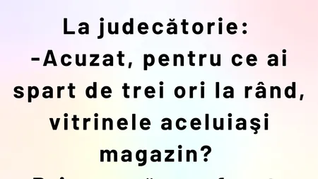 Bancul de sâmbătă | Judecătorul și hoțul indecis