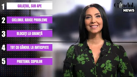 GÂNDUL NEWS. Ciclonul format în Marea Neagră inundă România