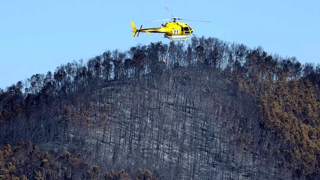 Incendiul din nord-estul Spaniei se află în 