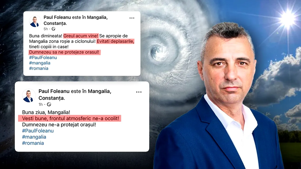 Studiu de caz - SPERIEM poporul cu CICLONUL! Cum au ajuns autoritățile factori de PANICĂ pentru cetățeni. Primarul din Mangalia, în decurs de 12 ore: Țineți-vă copiii în case/Vești bune, ne-a ocolit!