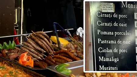 Cu câți lei se vinde o porție de cârnați la Târgul de Crăciun din București. În Cluj-Napoca, te costă 60 de lei!