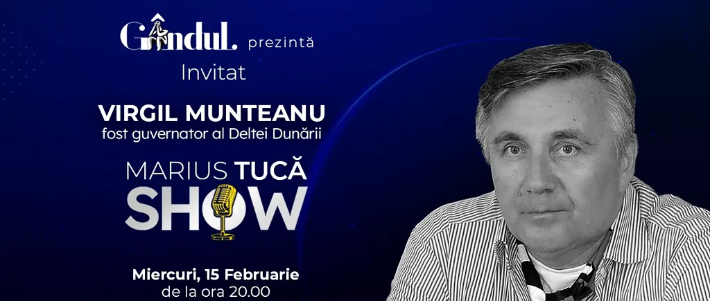 „Marius Tucă Show” începe miercuri, 15 februarie, de la ora 20.00, live pe gândul.ro