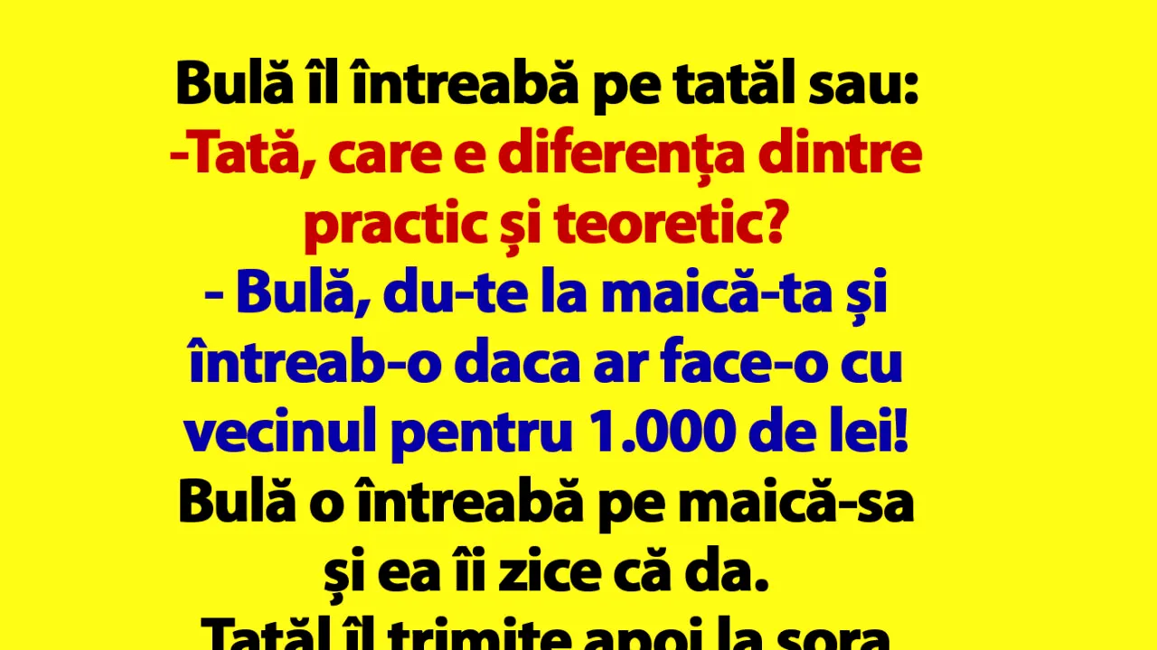 BANCUL ZILEI | „Bulă, du-te la maică-ta și întreab-o dacă ar face-o cu vecinul pentru 1.000 de lei!