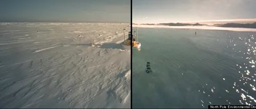 VIDEO. Cum s-a topit Polul Nord în ultimii 13 de ani