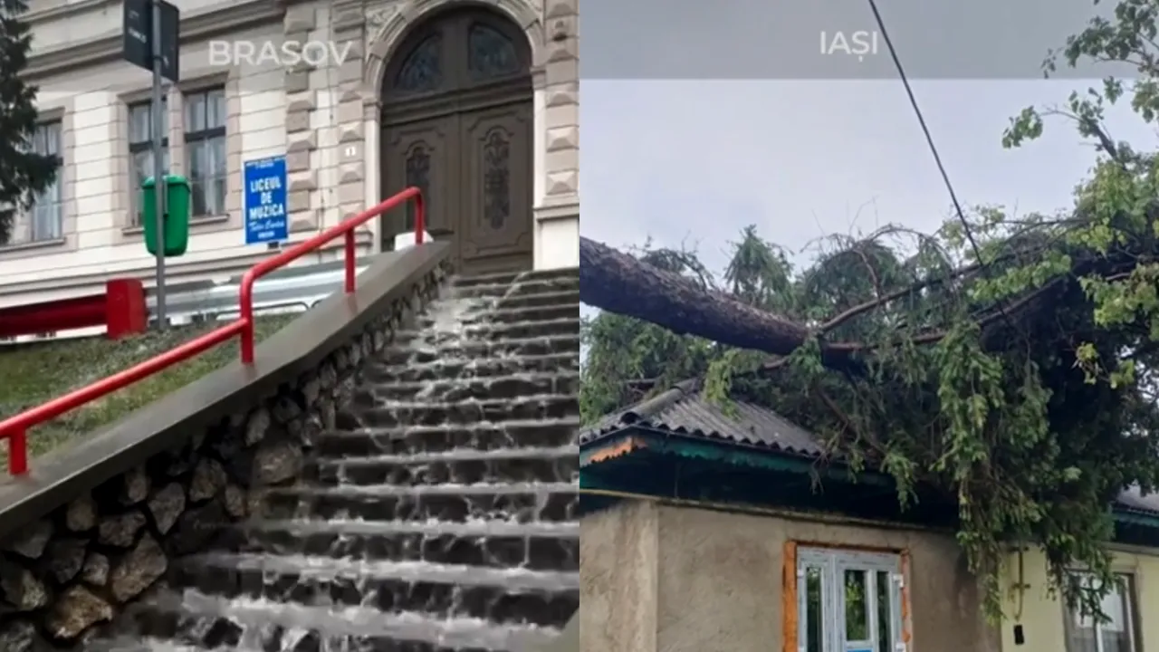 Dezastru în România după furtunile din ultimele ore. Inundații în județele Brașov, Iași și Neamț: „În 75 de ani n-am văzut aşa ceva”