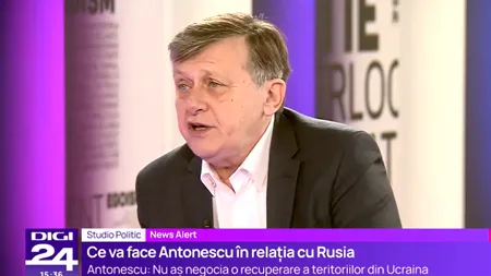 Crin ANTONESCU afirmă că Georgescu „face jocul Rusiei” / „Nu mai face geopolitică mare. A rămas cu prune, cu mere și cu FASOLICĂ”