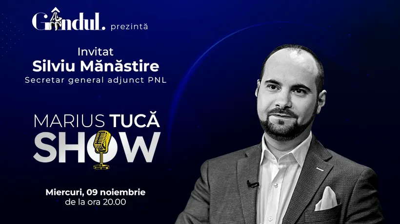 Marius Tucă Show începe miercuri, 9 noiembrie, de la ora 20.00, live pe gândul.ro