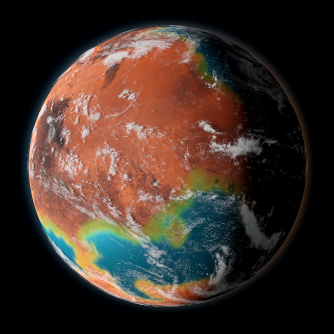 Marte a avut un ocean acum 4 miliarde de ani. Este posibil să fi fost locuită și de „extratereștrii antici”. Sursa Foto: Shutterstock