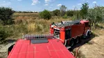 Intervenție de amploare a pompierilor lângă Delta Văcărești, unde a izbucnit un INCENDIU puternic. Un bărbat a fost transportat la spital