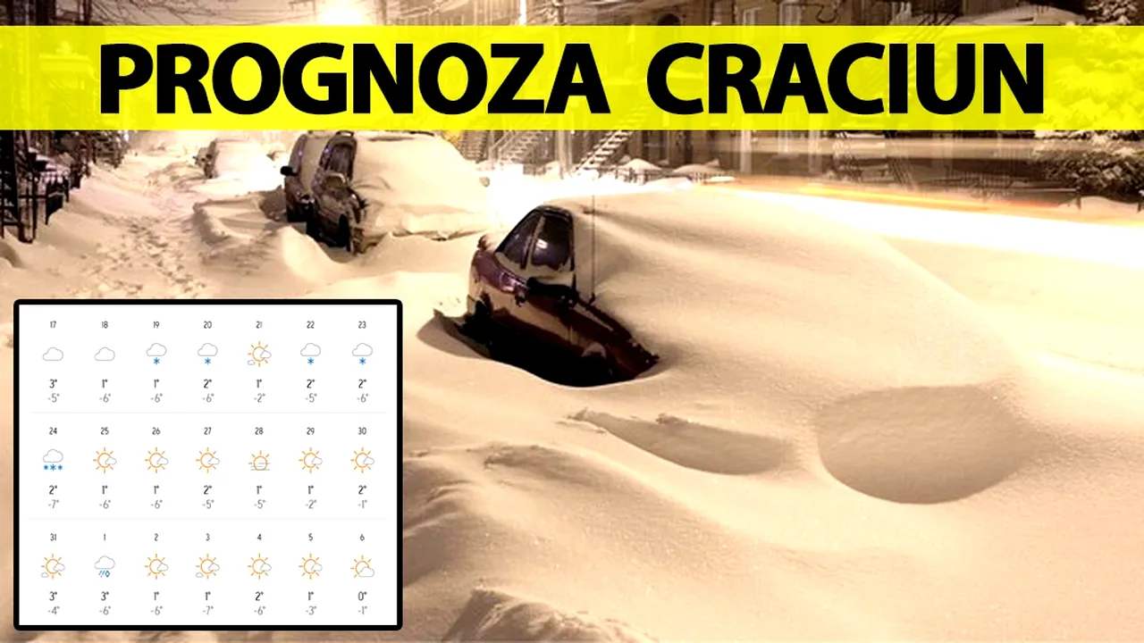 Meteorologii Accuweather au modificat PROGNOZA. Vom avea un Crăciun cum nu prea a mai fost în România, în ultimii ani