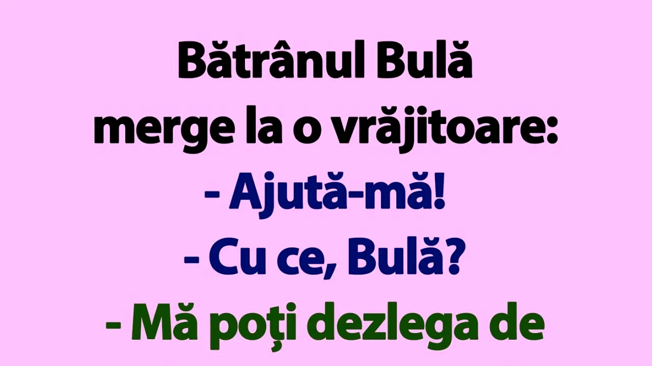 BANC | Bătrânul Bulă și blestemul ancestral