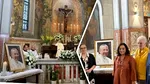 O femeie care a condus o delegație pentru canonizarea Papei Ioan Paul I a donat o icoană și o relicvă Bisericii Italiene din București
