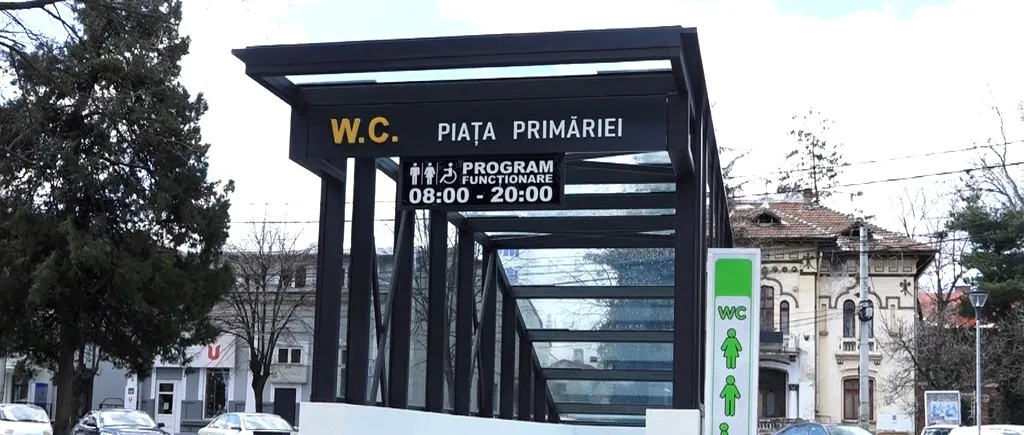 Piteștenii au cea mai scumpă toaletă publică din țară: 400.000 de euro! Are însă un lift pentru opt persoane