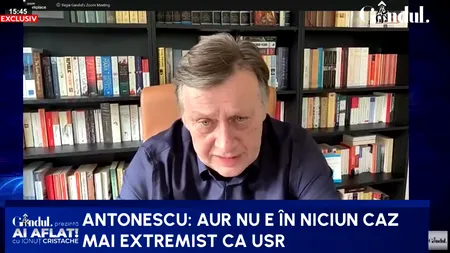 „Câte alegeri vom mai anula?” Crin Antonescu demontează coridorul sanitar: „AUR nu e mai extremist decât USR”
