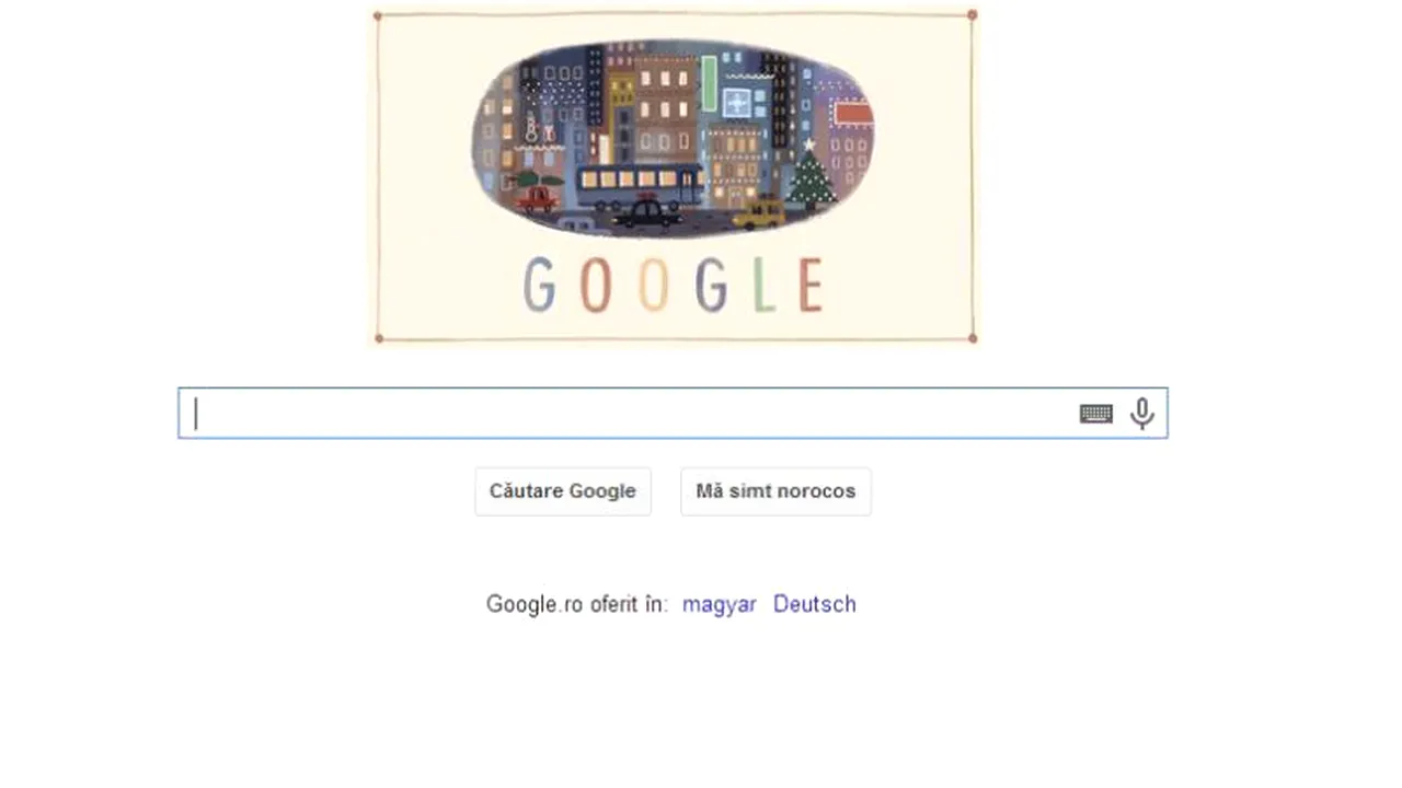 SĂRBĂTORI FERICITE! De Crăciun, Google a lansat un logo special pentru utilizatorii săi