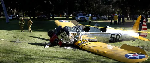 Harrison Ford, GRAV RĂNIT în urma prăbușirii unui avion de epocă