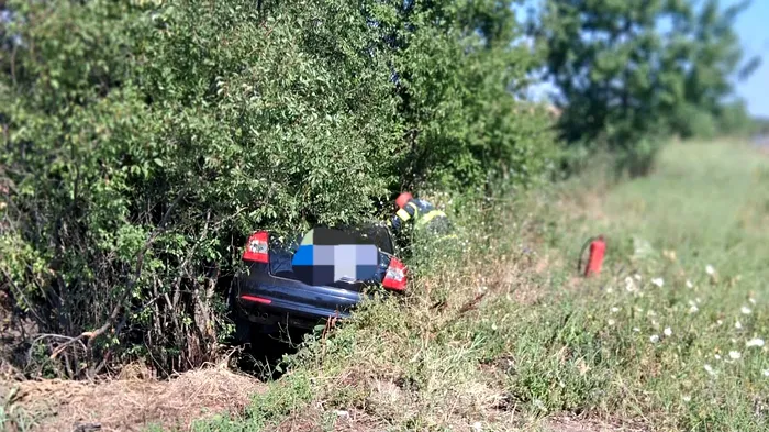 Accident rutier în județul Teleorman. Un tânăr de 32 de ani a ajuns la spital, după impactul dintre 2 vehicule