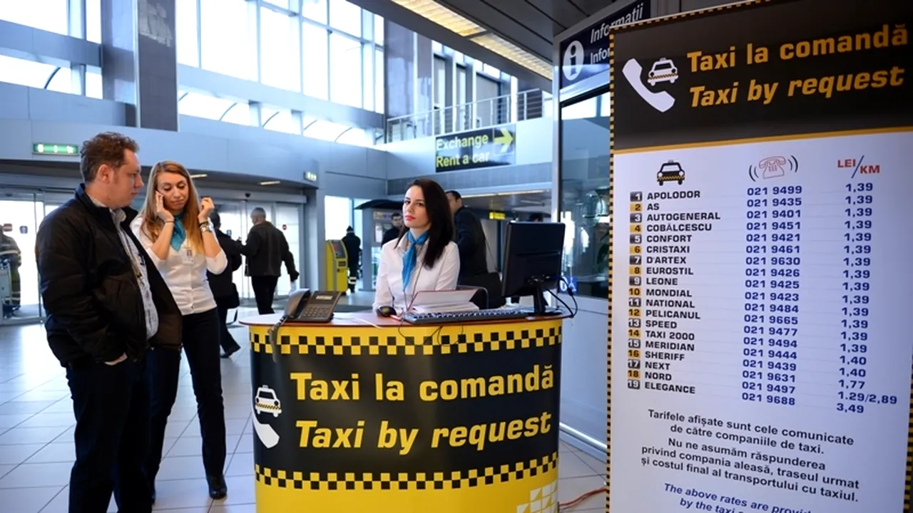 Pasagerii de pe Otopeni își vor putea comanda taxiuri prin touch screen