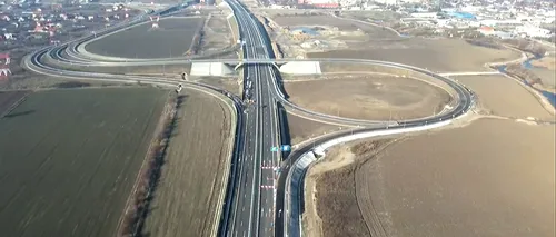 VIDEO: S-a deschis circulația pe încă o porțiune a Autostrăzii de Centură București