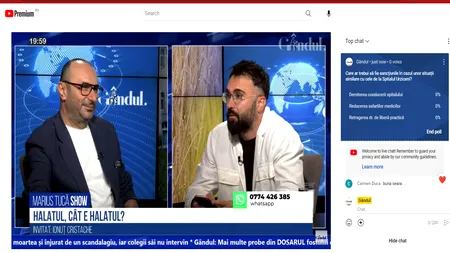 POLL Marius Tucă Show: Care ar trebui să fie sancțiunile în cazul unor situații similare cu cele de la Spitalul Urziceni?