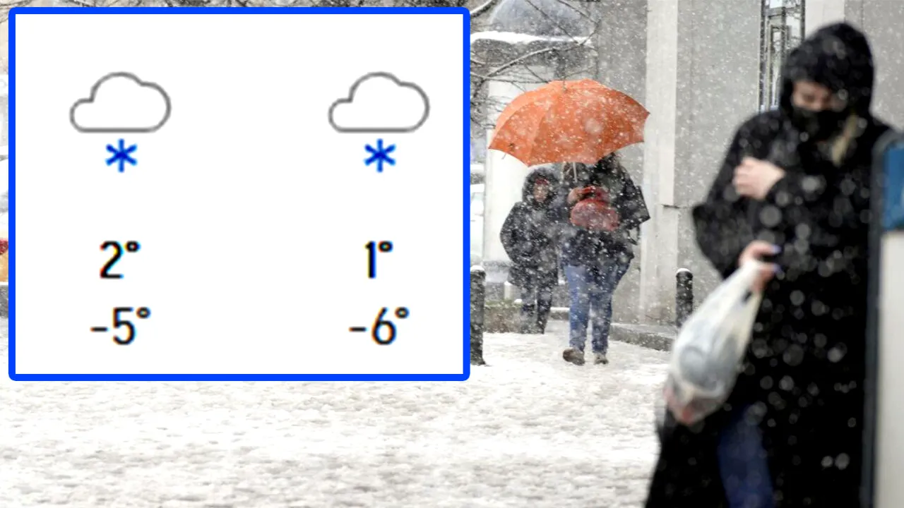Prognoză ACCUWEATHER actualizată: Pe ce dată vin ninsorile în București, de fapt