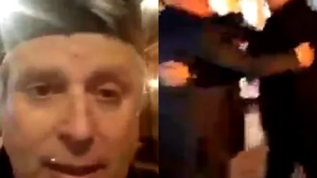 VIDEO | Marian „Ceaușescu” susține că a fost agresat de Dumitru Dragomir și de bodyguard-ul acestuia. Scandal în fața sediului unui post de televiziune. Ce spune Poliția