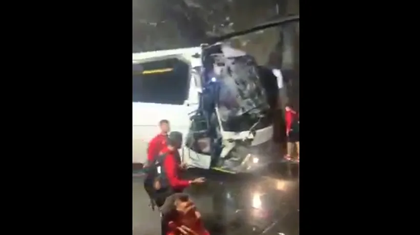 VIDEO | Naționala de fotbal a Bulgariei, implicată într-un accident rutier grav. Un sportiv a ajuns la spital