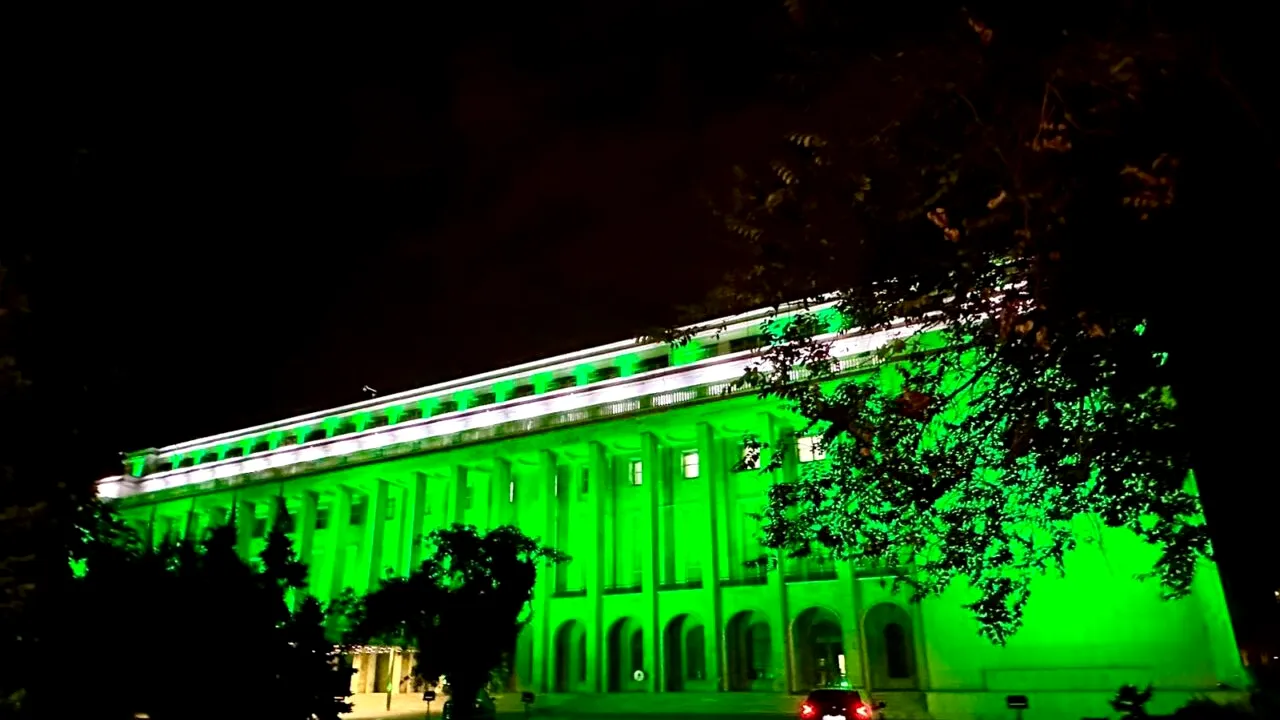 Palatul Victoria va fi iluminat în verde, culoare simbol a Zilei Mondiale a Sănătății Mintale