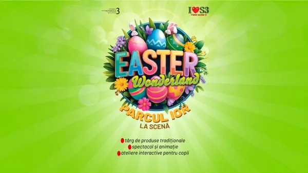 Easter Wonderland transformă Parcul IOR într-o zonă de poveste pentru copii: ateliere, spectacole și experiențe interactive