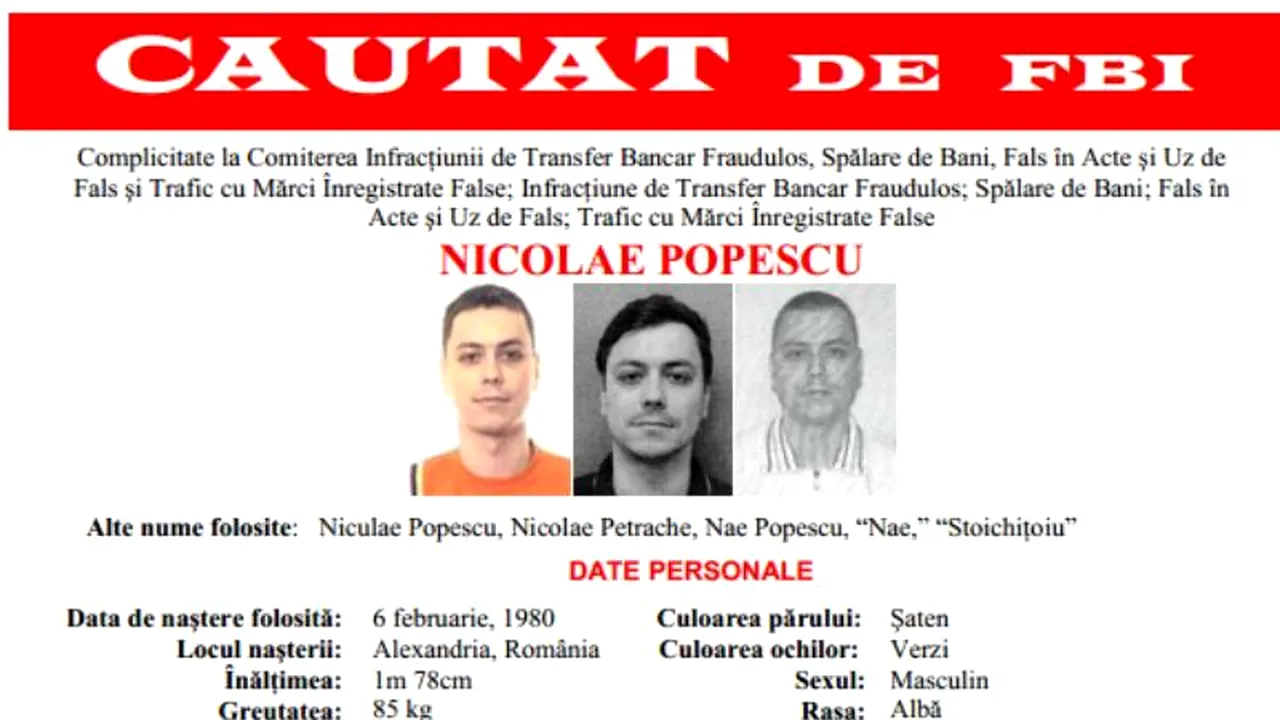 Cinci români, căutați de FBI pentru fraude de 3 milioane de dolari pe internet