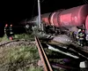 Accident feroviar pe linia Roșiori – Măldăeni: locomotiva unui tren care transporta benzină a deraiat – FOTO&VIDEO