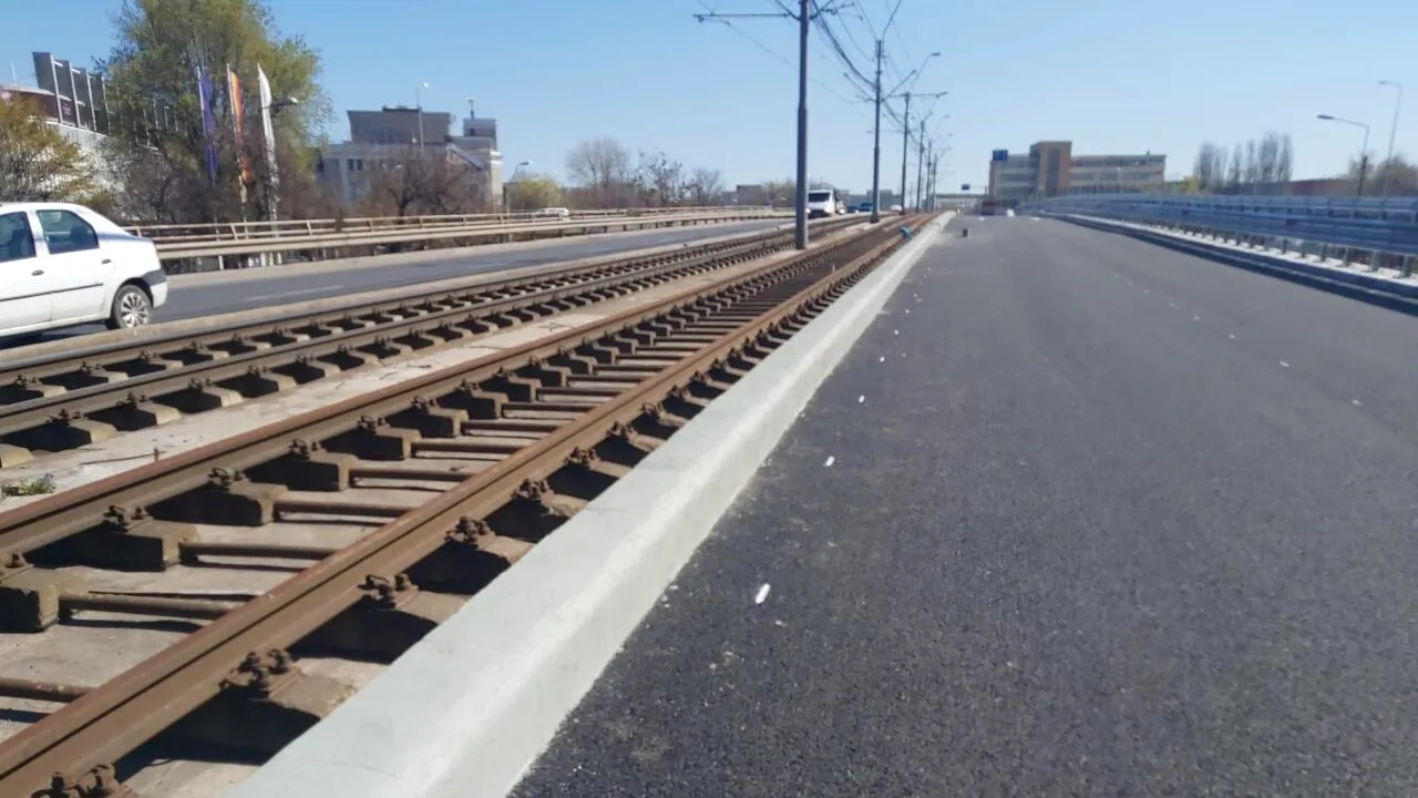 Primarul Nicușor Dan anunță când se deschide circulația pe Podul GRANT: „Tot atunci, se va relua și circulația tramvaielor 41, pe ambele sensuri”