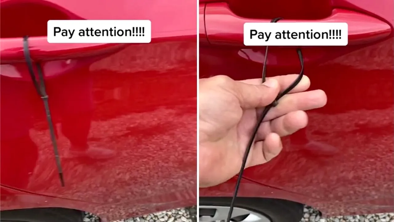 De ceva vreme, o tânără găsește zilnic un cablu negru autoblocant, legat de mânerul mașinii. Când a aflat ce înseamnă, de fapt, să cadă din picioare