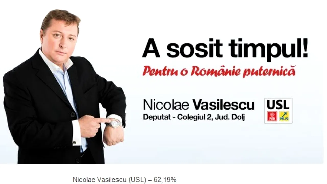 Deputatul PSD Nicolae Vasilescu condamnat definitiv la doi ani de închisoare cu executare