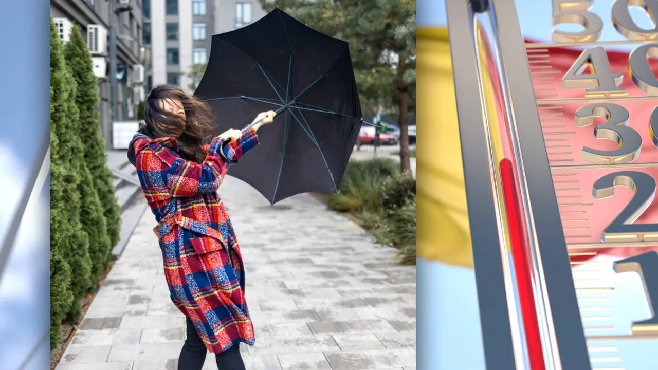 Județul aflat sub Cod Roșu de vânt. Temperaturile vor fi peste normalul perioadei în restul țării