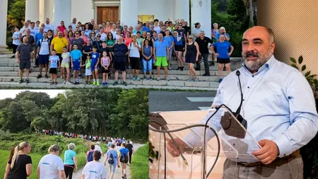 Pentru că PRIMARUL s-a îngrășat, cetățenii ALEARGĂ împreună cu el ca să slăbească: 