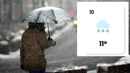 Pe ce dată va fi prima ninsoare în România, potrivit meteorologilor Easeweather. E mai repede decât ne așteptam!