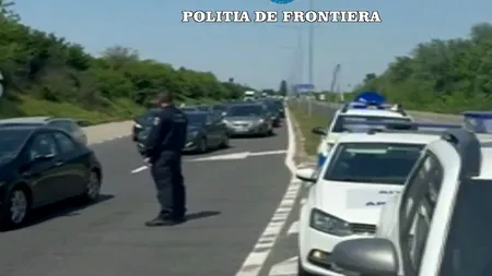 TRAFIC îngreunat pe sensul de ieșire din România, pe podul Giurgiu-Ruse. Coloana de mașini se întinde pe 4 kilometri