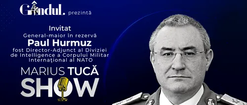 Marius Tucă Show începe luni, 13 februarie, de la ora 20.00, live pe gândul.ro