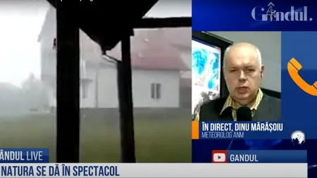GÂNDUL LIVE. Dinu Mărășoiu, meteorolog ANM: Codul galben este valabil până pe 15 iunie. Urmăriți și informațiile pe durate scurte, pe  județe și localități! - VIDEO